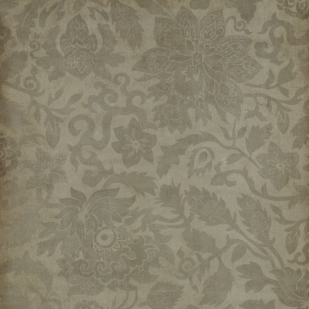 Vintage Vinyl Floorcloth Rug (Pattern 71 East China Sea)