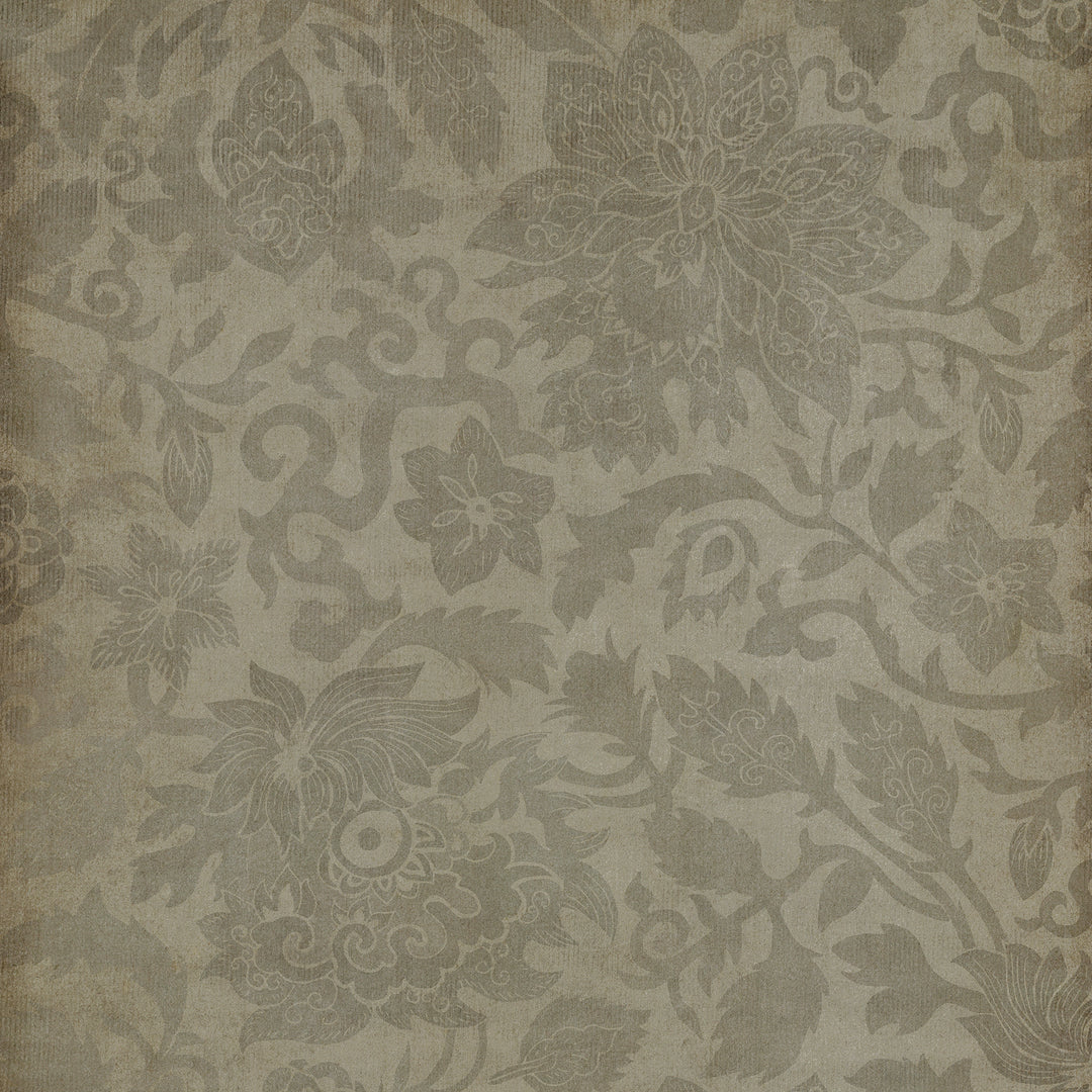 Vintage Vinyl Floorcloth Rug (Pattern 71 East China Sea)
