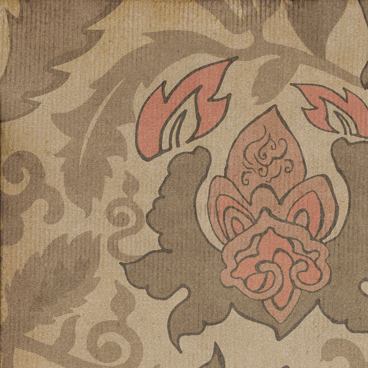 Vintage Vinyl Floorcloth Rug (Pattern 71 Kyoto)