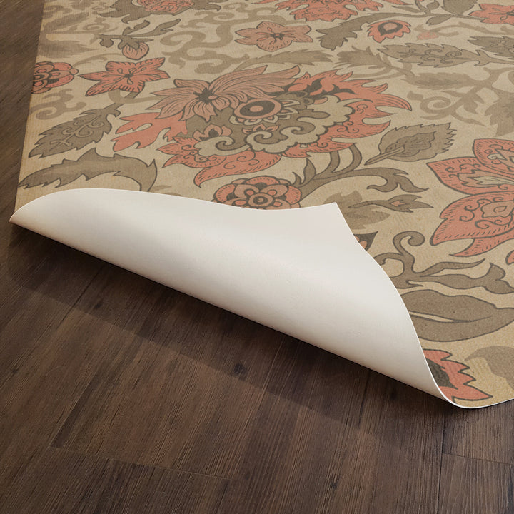 Vintage Vinyl Floorcloth Rug (Pattern 71 Kyoto)