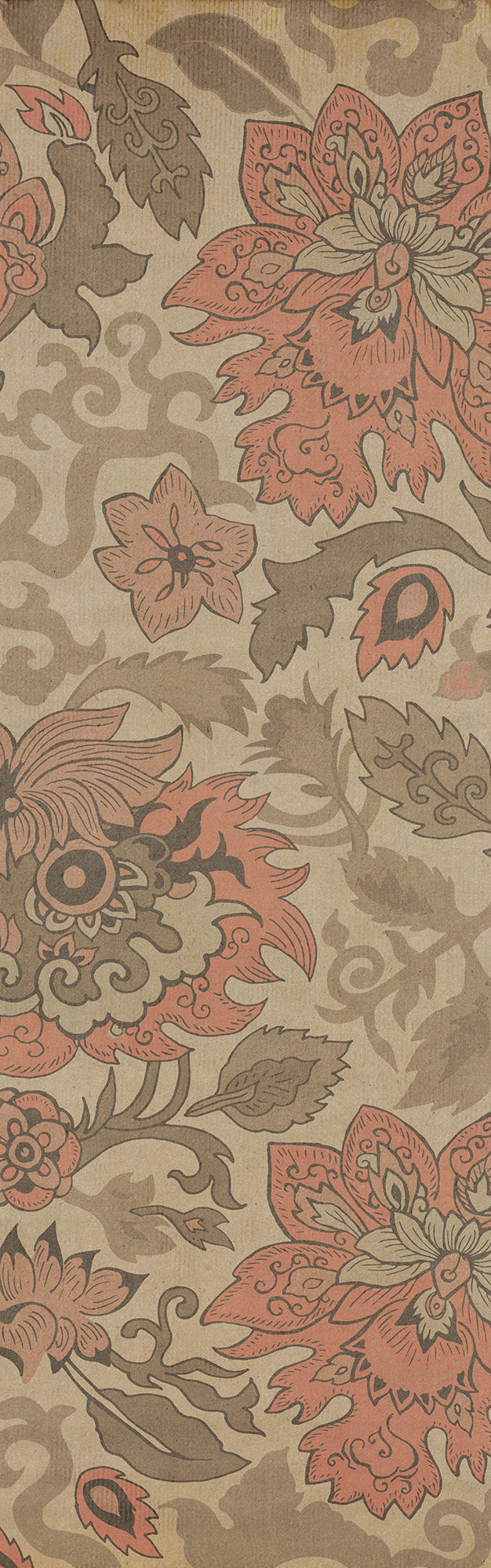 Vintage Vinyl Floorcloth Rug (Pattern 71 Kyoto)