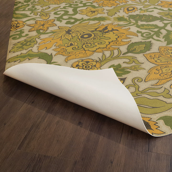 Vintage Vinyl Floorcloth Rug (Pattern 71 Mt Fuji)