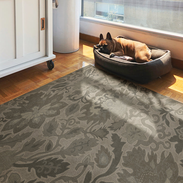 Vintage Vinyl Floorcloth Rug (Pattern 71 The Japanese Alps)