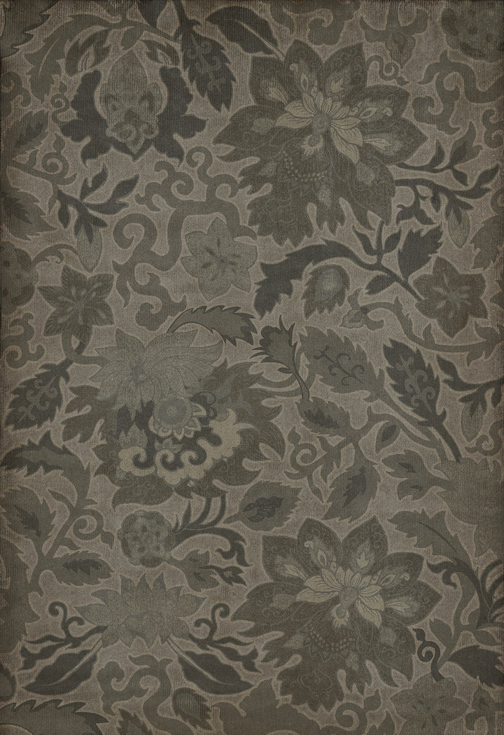Vintage Vinyl Floorcloth Rug (Pattern 71 The Japanese Alps)