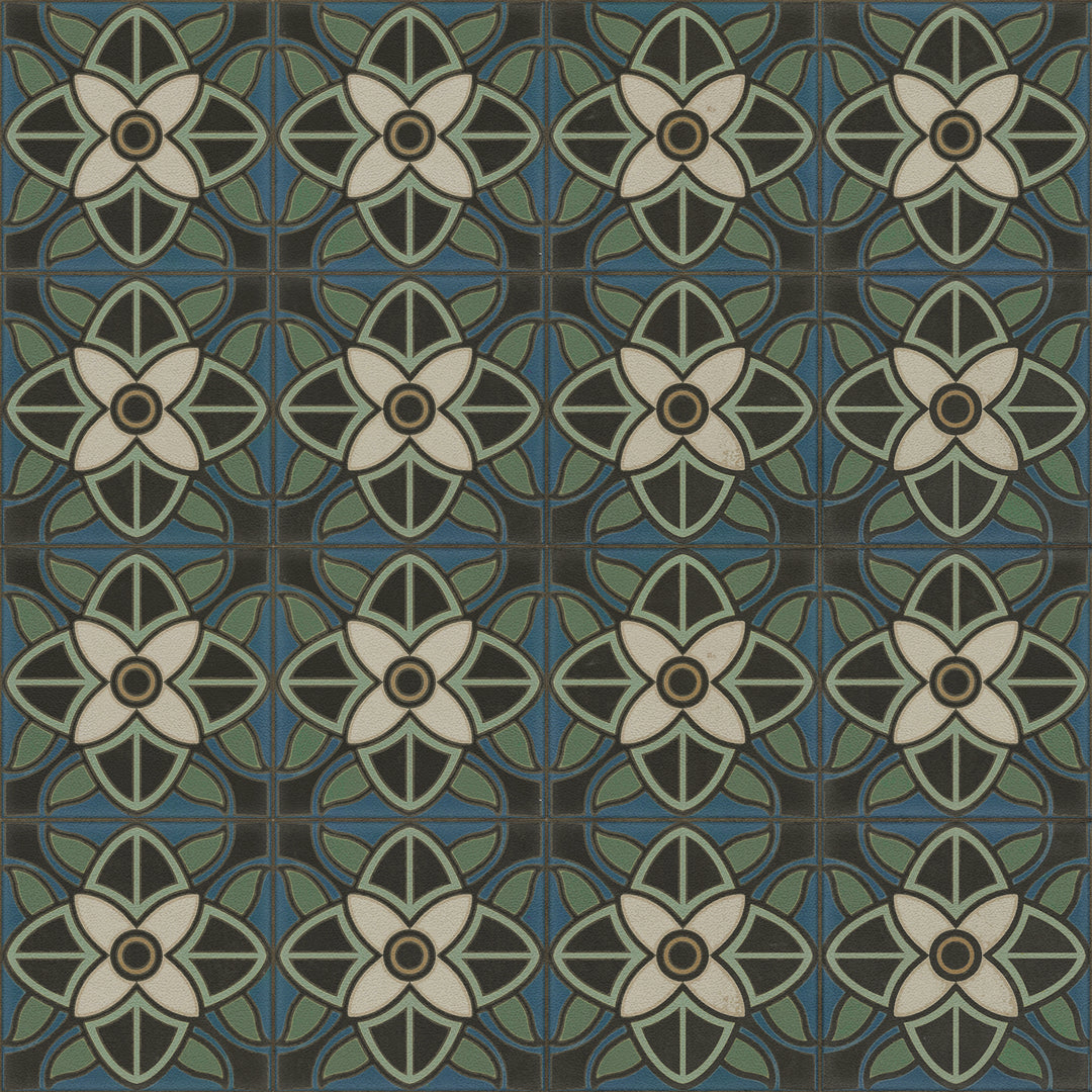 Vintage Vinyl Floorcloth Rug (Pattern 80 Bette Davis)