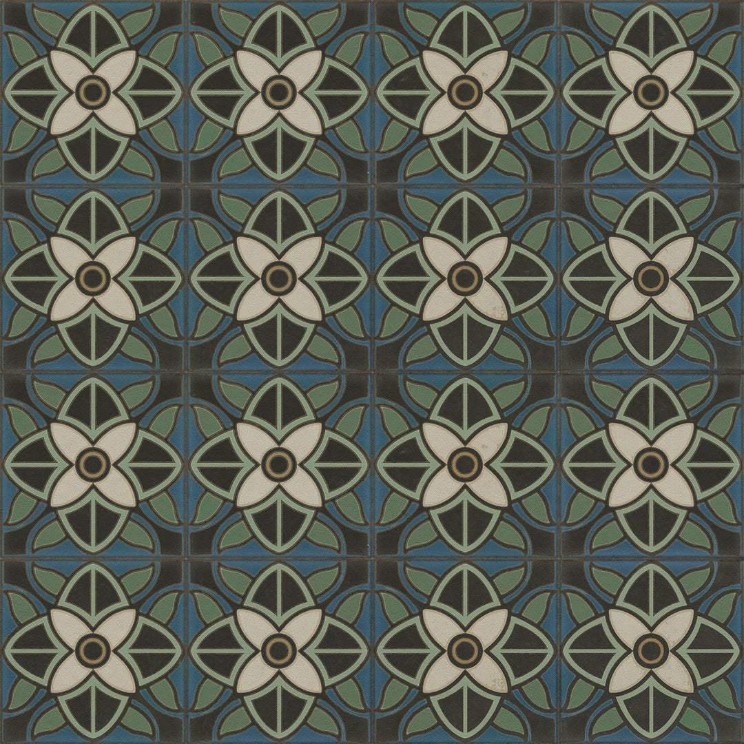 Vintage Vinyl Floorcloth Rug (Pattern 80 Bette Davis)