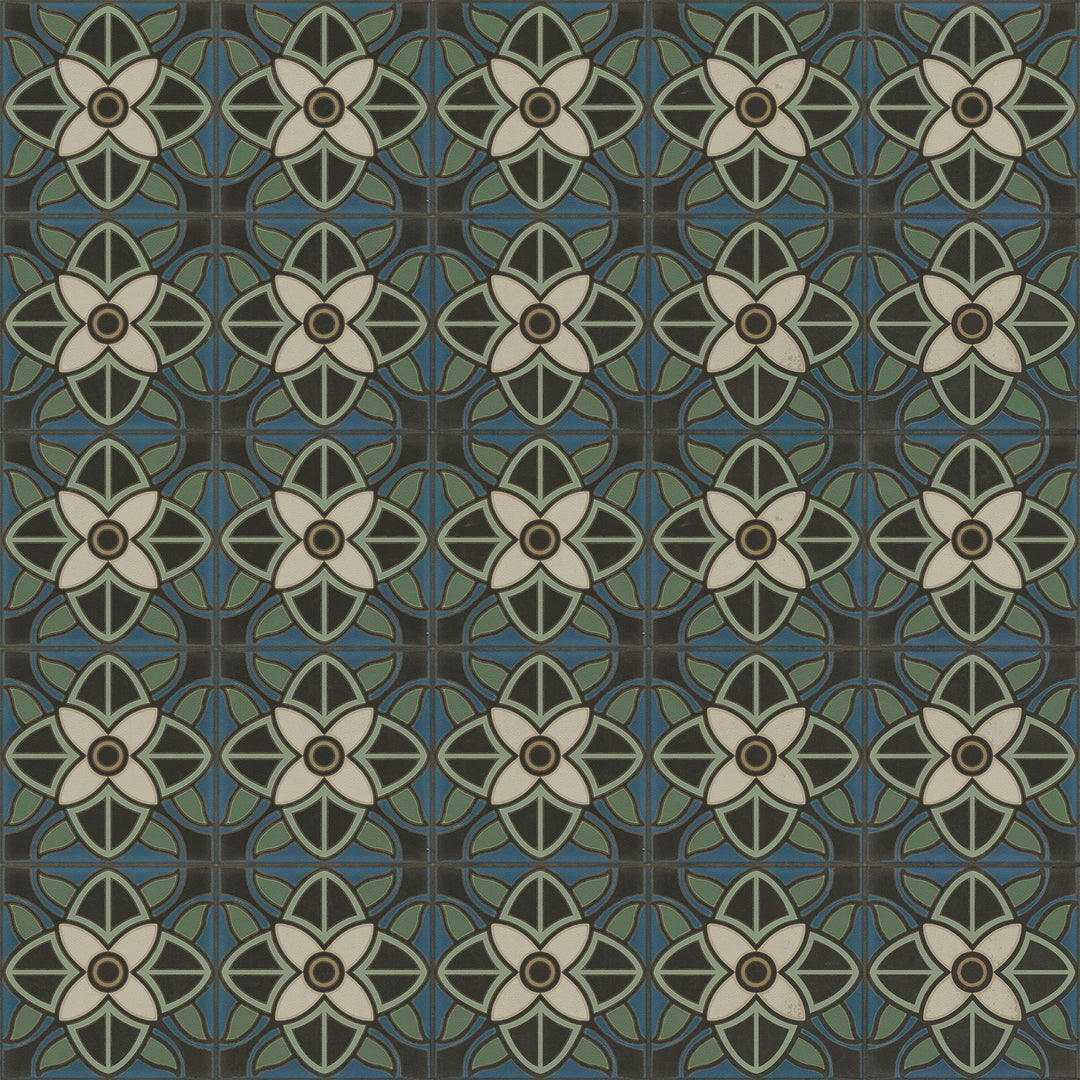Vintage Vinyl Floorcloth Rug (Pattern 80 Bette Davis)