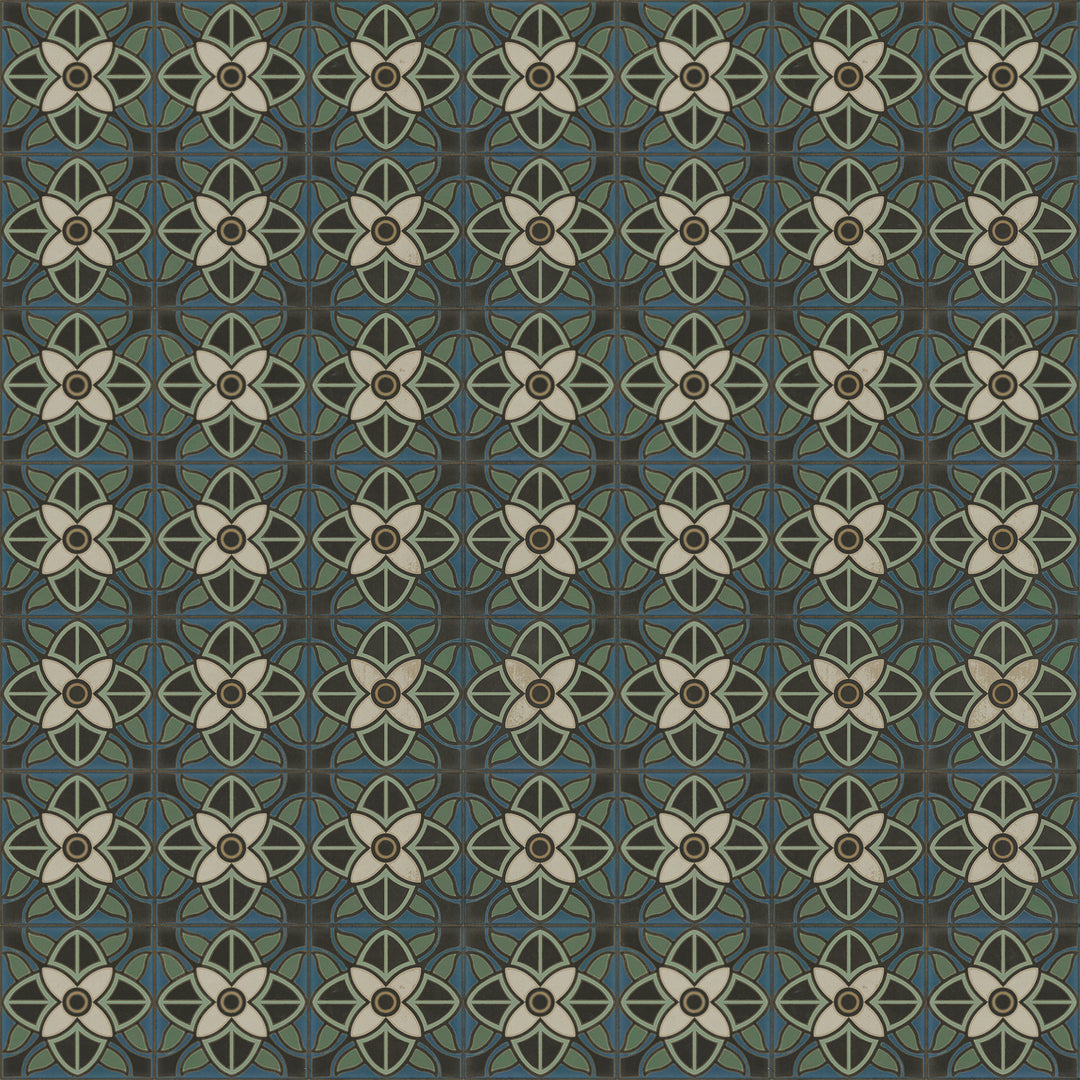 Vintage Vinyl Floorcloth Rug (Pattern 80 Bette Davis)