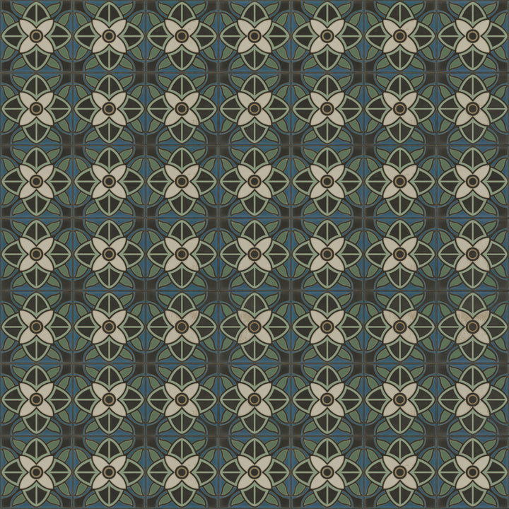 Vintage Vinyl Floorcloth Rug (Pattern 80 Bette Davis)