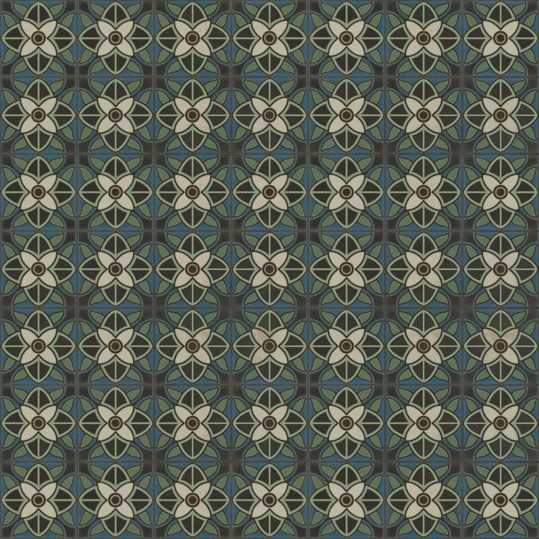 Vintage Vinyl Floorcloth Rug (Pattern 80 Bette Davis)