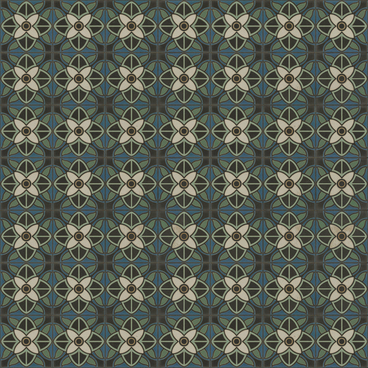 Vintage Vinyl Floorcloth Rug (Pattern 80 Bette Davis)