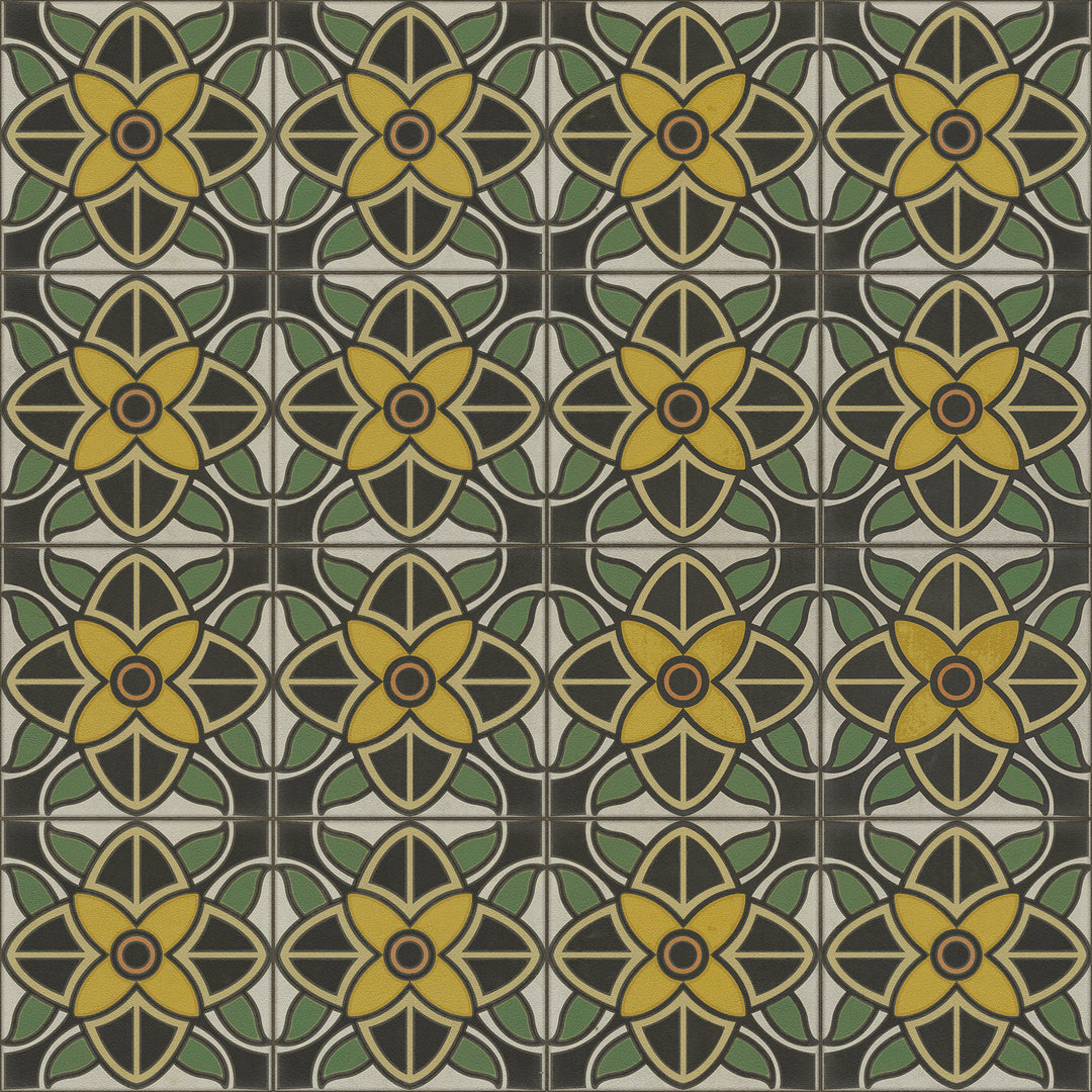 Vintage Vinyl Floorcloth Rug (Pattern 80 Jean Harlow)