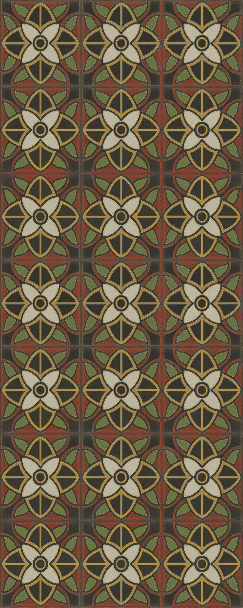 Vintage Vinyl Floorcloth Rug (Pattern 80 Sophia Loren)