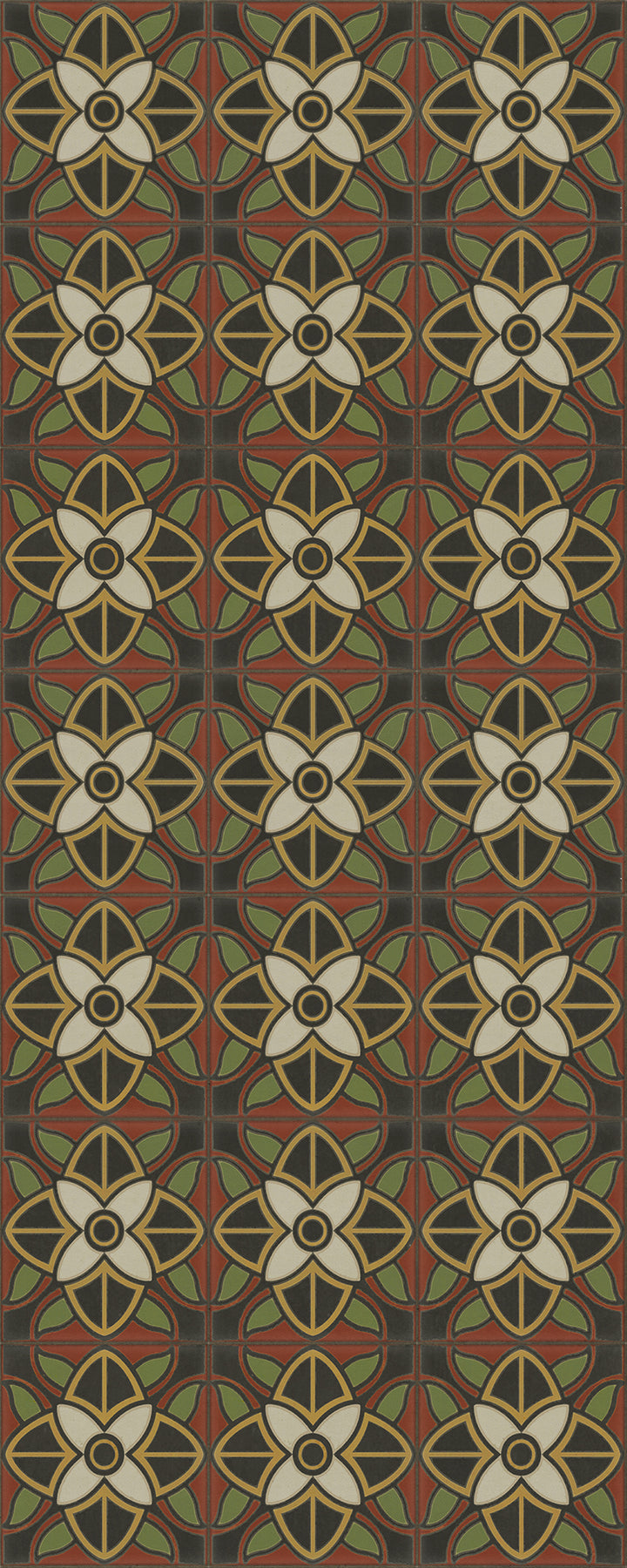 Vintage Vinyl Floorcloth Rug (Pattern 80 Sophia Loren)