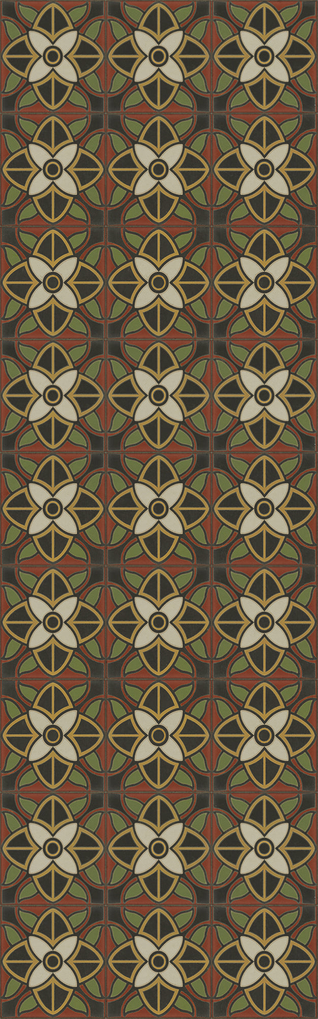Vintage Vinyl Floorcloth Rug (Pattern 80 Sophia Loren)