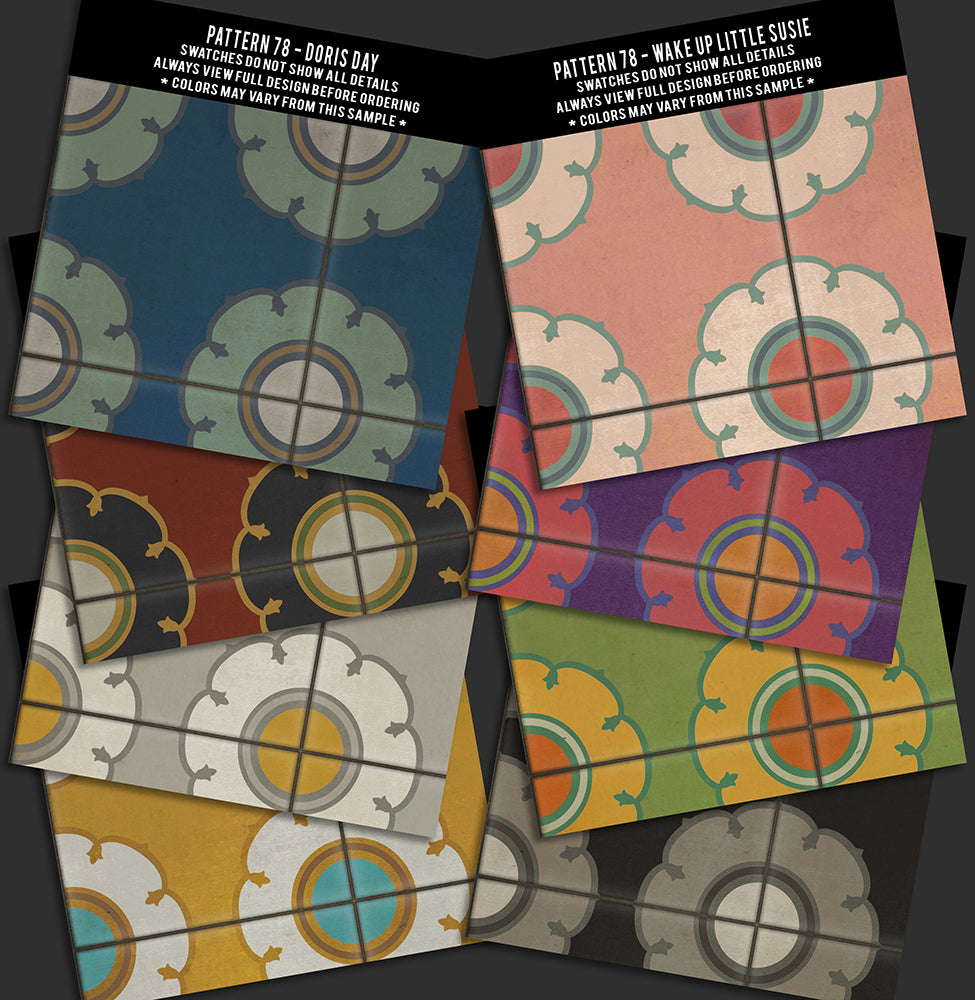 Vintage Vinyl Pattern 78 Swatch Set