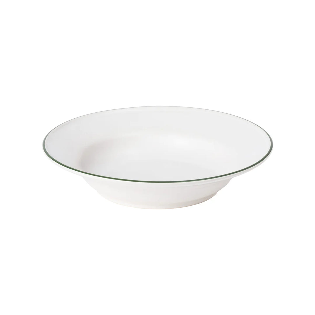 Costa Nova Beja Fine Stoneware Dinnerware (White & Green)
