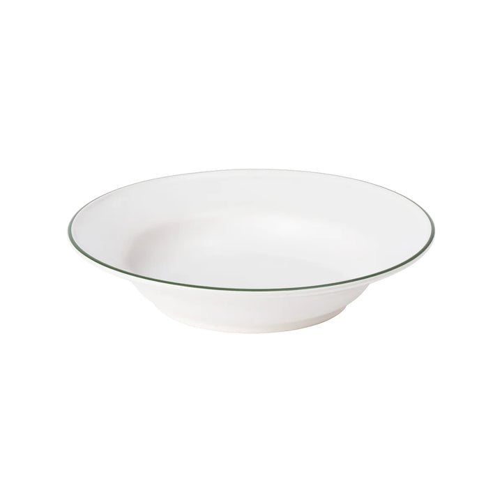 Costa Nova Beja Fine Stoneware Dinnerware (White & Green)