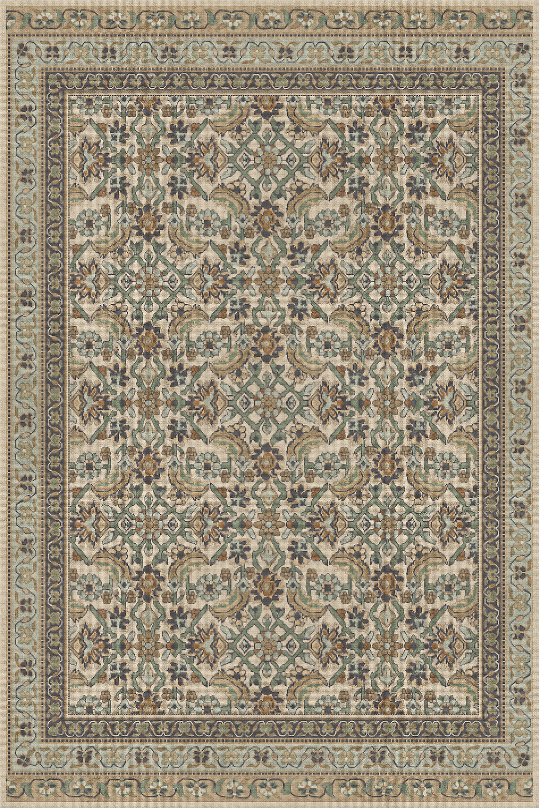 Vintage Vinyl Rug (Biltmore - Maison Tapis - Fontainebleau)