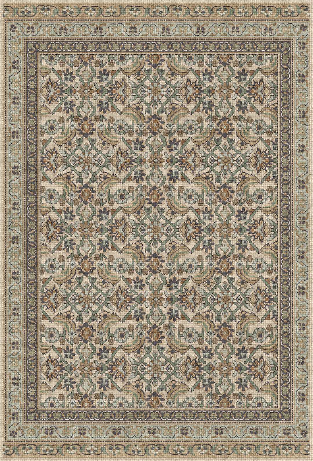 Vintage Vinyl Rug (Biltmore - Maison Tapis - Fontainebleau)