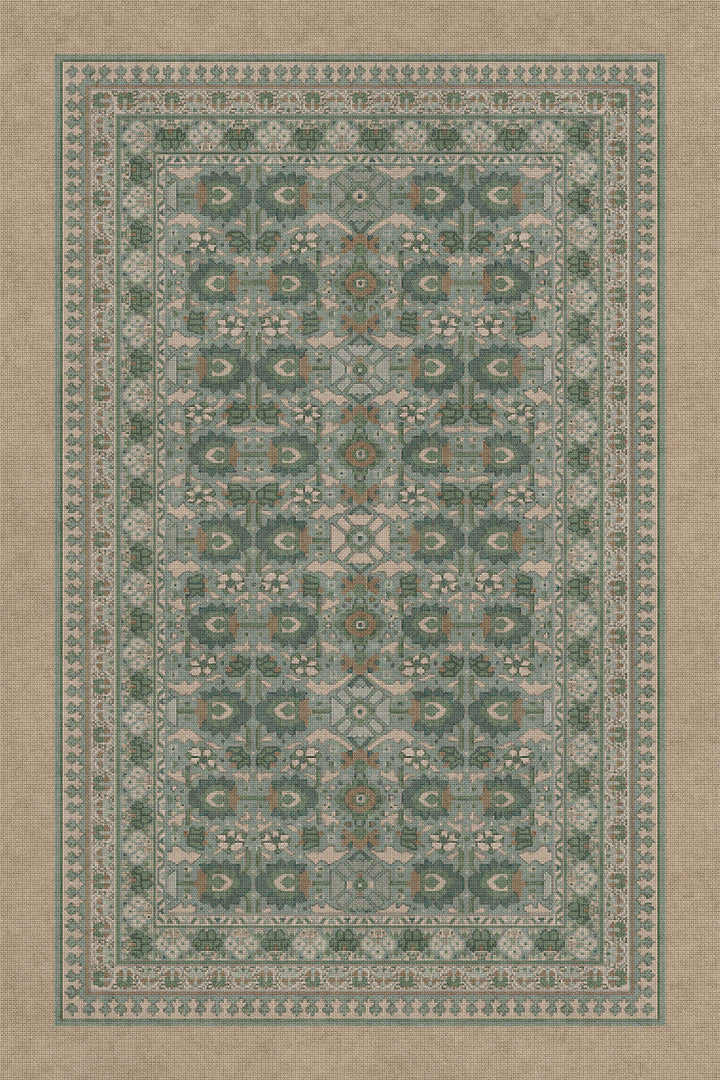 Vintage Vinyl Rug (Biltmore - Promenade - Blooming Season)