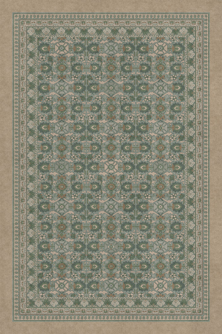 Vintage Vinyl Rug (Biltmore - Promenade - Blooming Season)