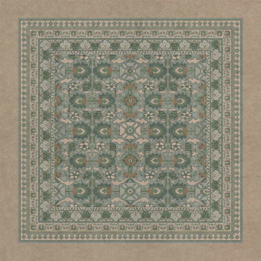 Vintage Vinyl Rug (Biltmore - Promenade - Blooming Season)