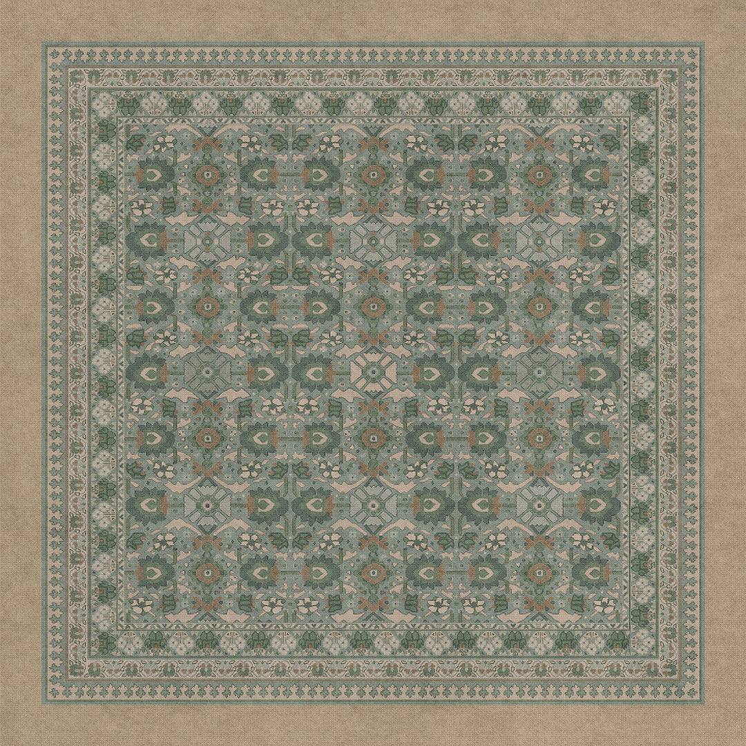 Vintage Vinyl Rug (Biltmore - Promenade - Blooming Season)