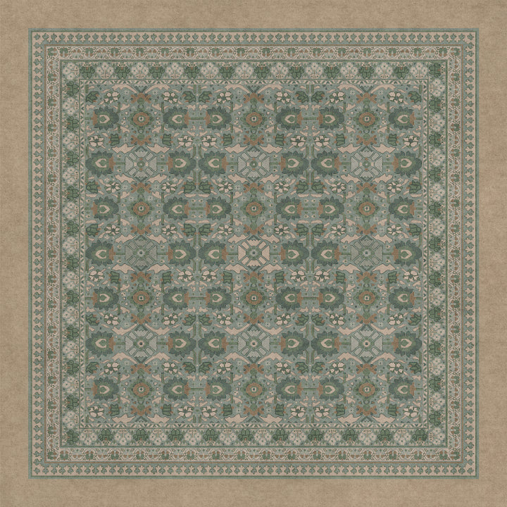 Vintage Vinyl Rug (Biltmore - Promenade - Blooming Season)