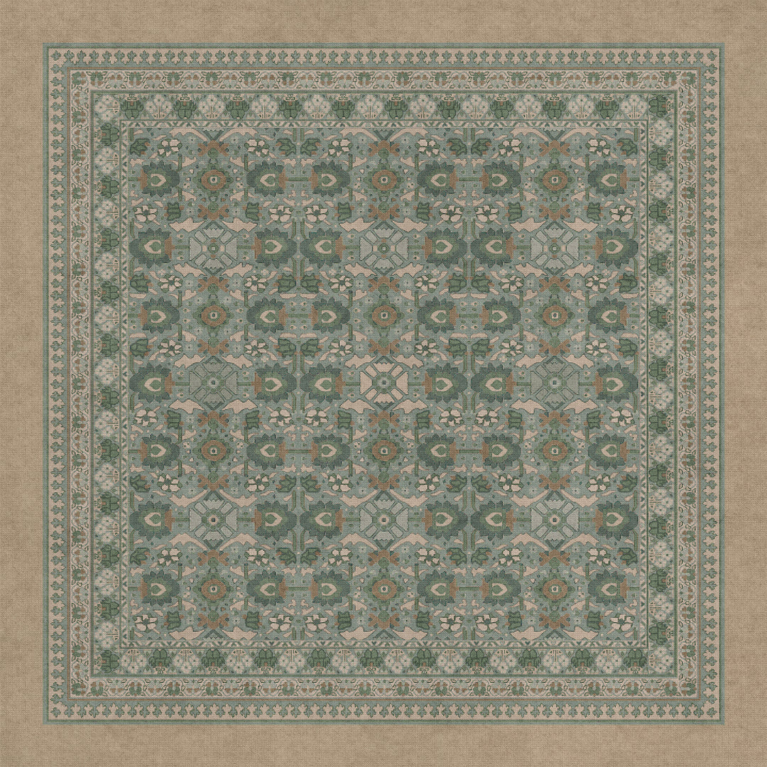 Vintage Vinyl Rug (Biltmore - Promenade - Blooming Season)