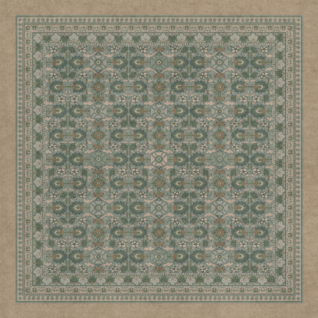 Vintage Vinyl Rug (Biltmore - Promenade - Blooming Season)