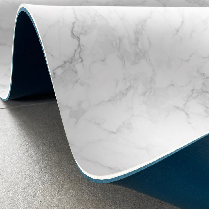Adama Vinyl Cushioned Comfort Floor Mat (Marble_W)