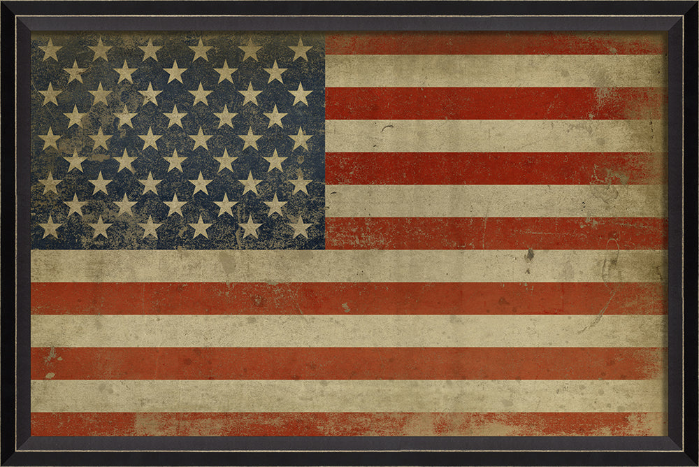 American Flag Framed Print 17" x 25"