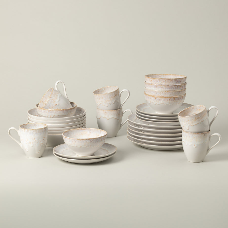 Casafina Low Serving Bowl Taormina White