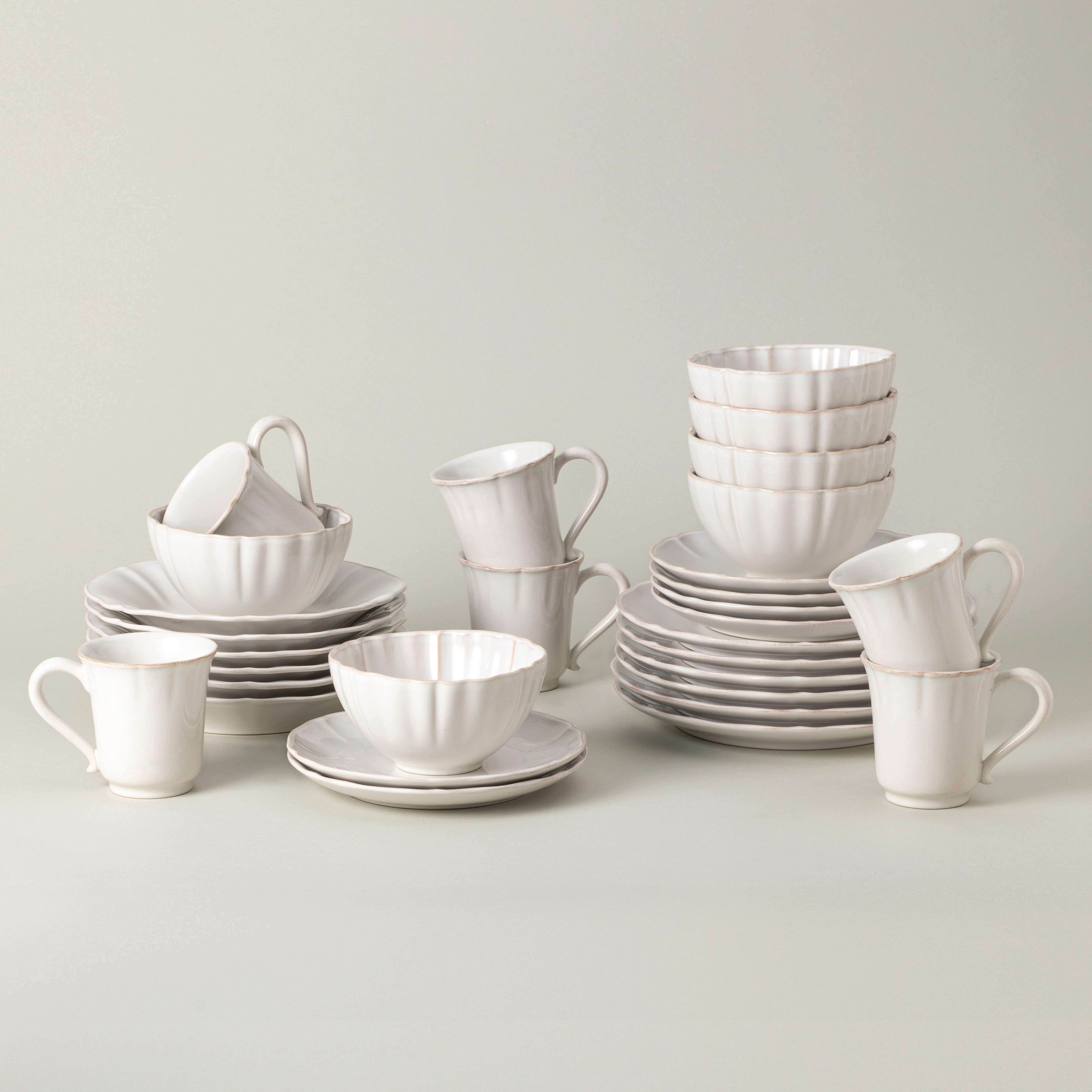 Costa Nova Alentejo Fine Stoneware Dinnerware (White) – Hudson & Vine