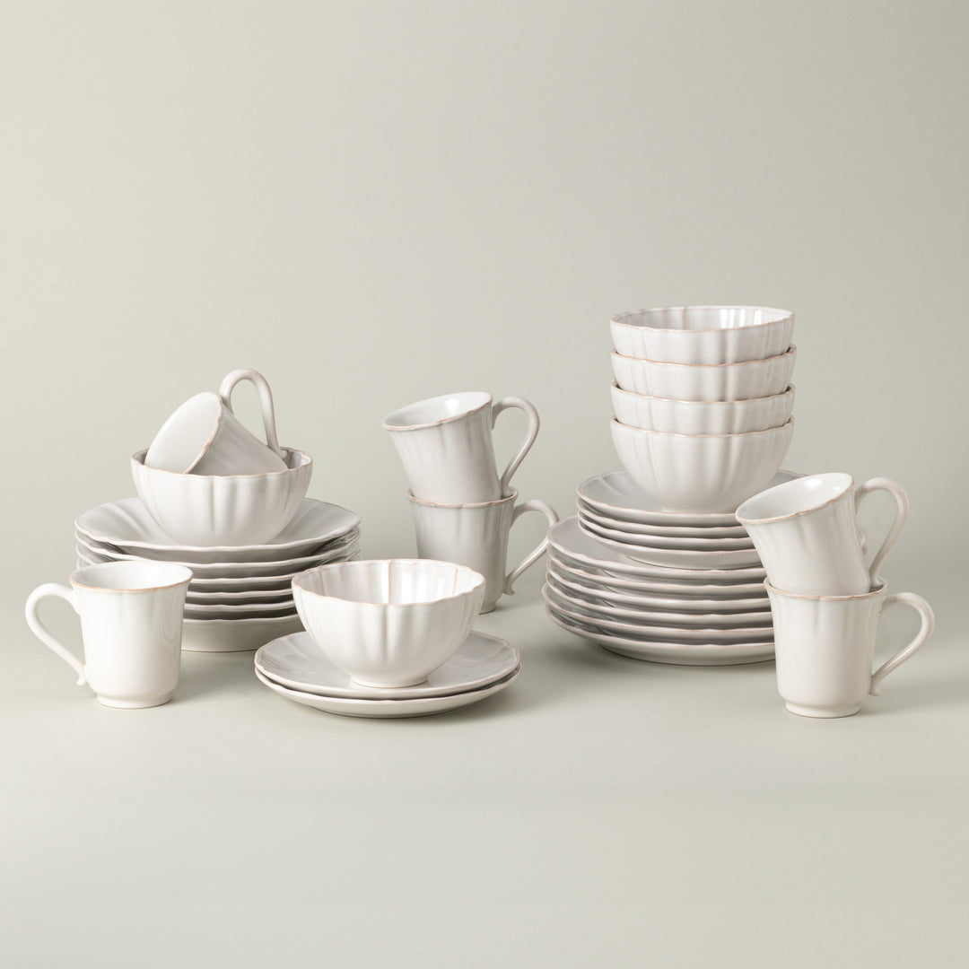 Costa Nova Alentejo Fine Stoneware Dinnerware (White)