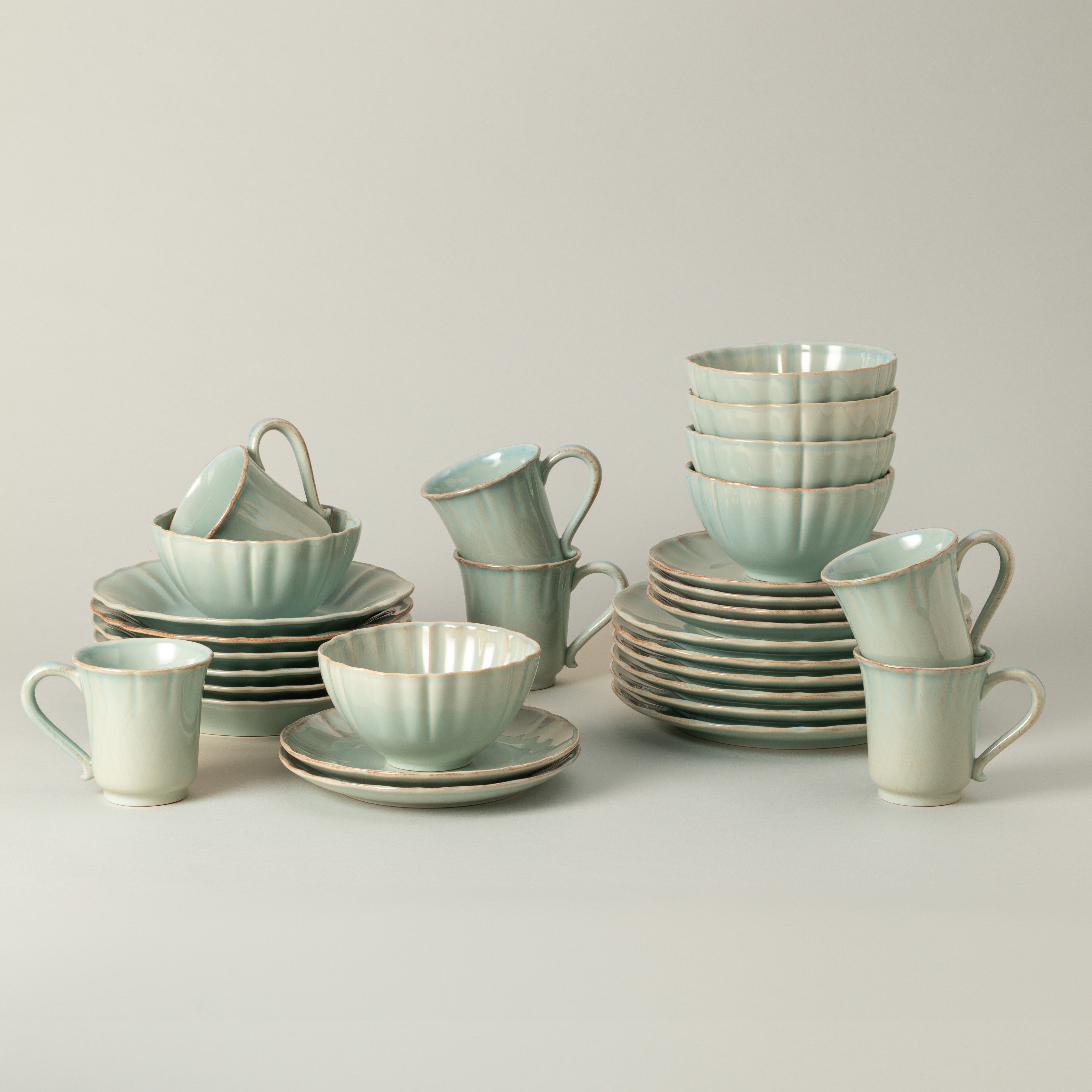 Costa Nova Alentejo Fine Stoneware Dinnerware (Turquoise) – Hudson