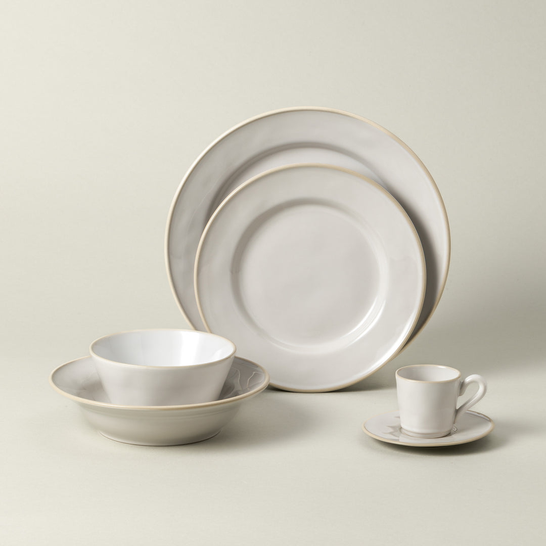 Costa Nova Beja Fine Stoneware Dinnerware (White-Cream)