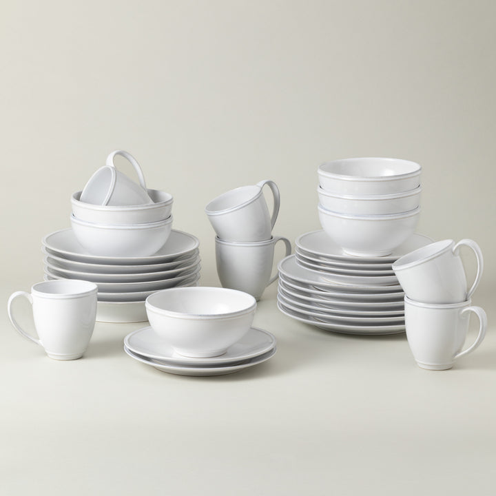 Costa Nova Friso Fine Stoneware Dinnerware (White)