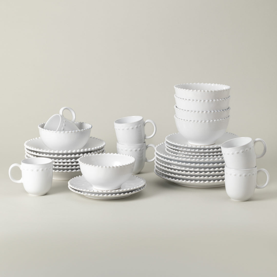 Costa Nova Pearl Fine Stoneware Dinnerware (White)