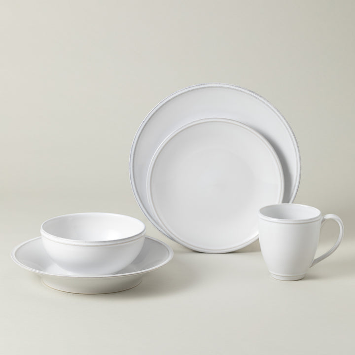 Costa Nova Friso Fine Stoneware Dinnerware (White)