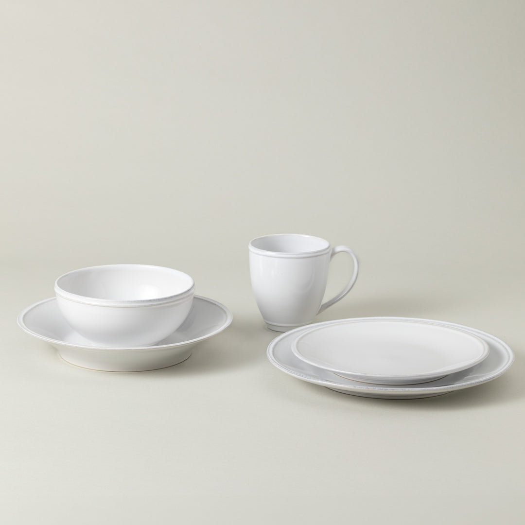 Costa Nova Friso Fine Stoneware Dinnerware (White)