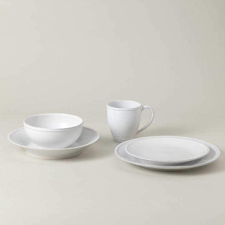 Costa Nova Friso Fine Stoneware Dinnerware (White)