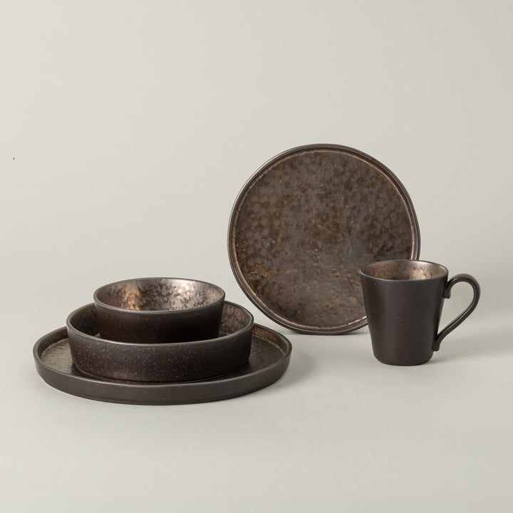 Costa Nova Lagoa Fine Stoneware Dinnerware (Metal)