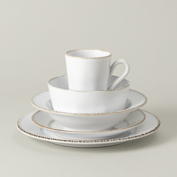 Costa Nova Luzia Fine Stoneware Dinnerware (Cloud White)