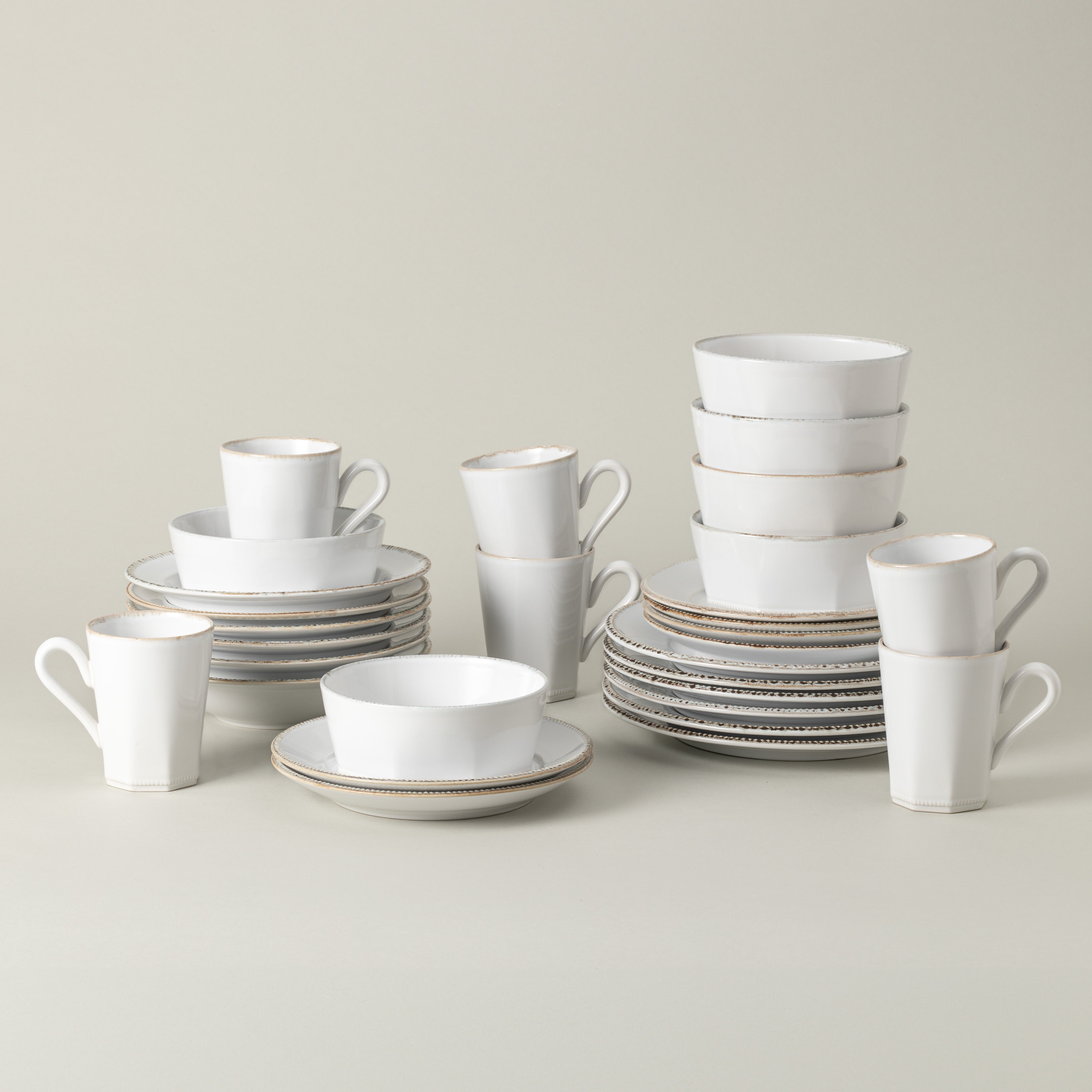 Costa Nova Luzia Fine Stoneware Dinnerware (Cloud White) – Hudson