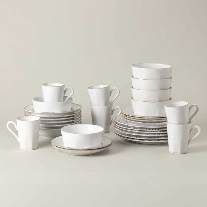 Costa Nova Luzia Fine Stoneware Dinnerware (Cloud White)