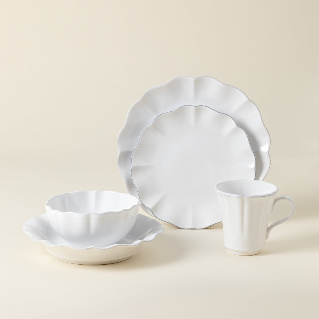 Costa Nova Rosa Fine Stoneware Dinnerware (White)