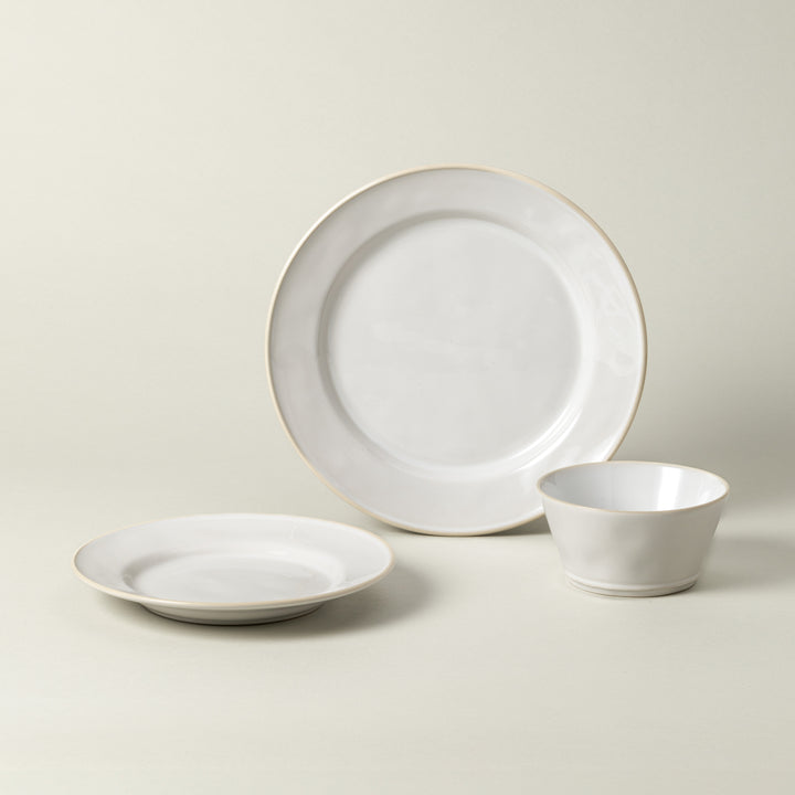 Costa Nova Beja Fine Stoneware Dinnerware (White-Cream)