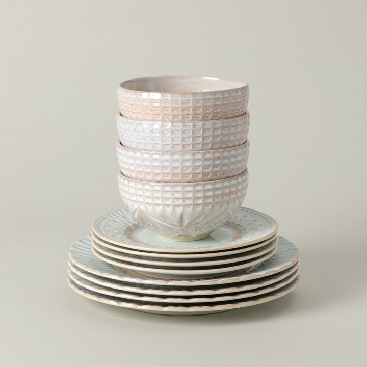 Costa Nova Cristal Fine Stoneware Dinnerware (Nacar)